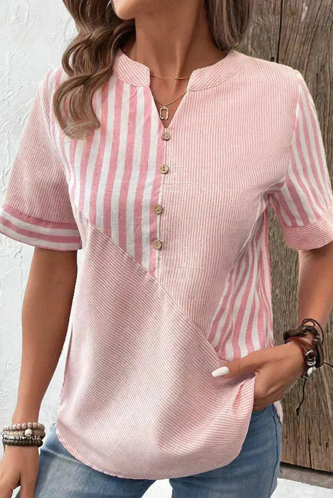 Rayna | Soft Striped Blouse