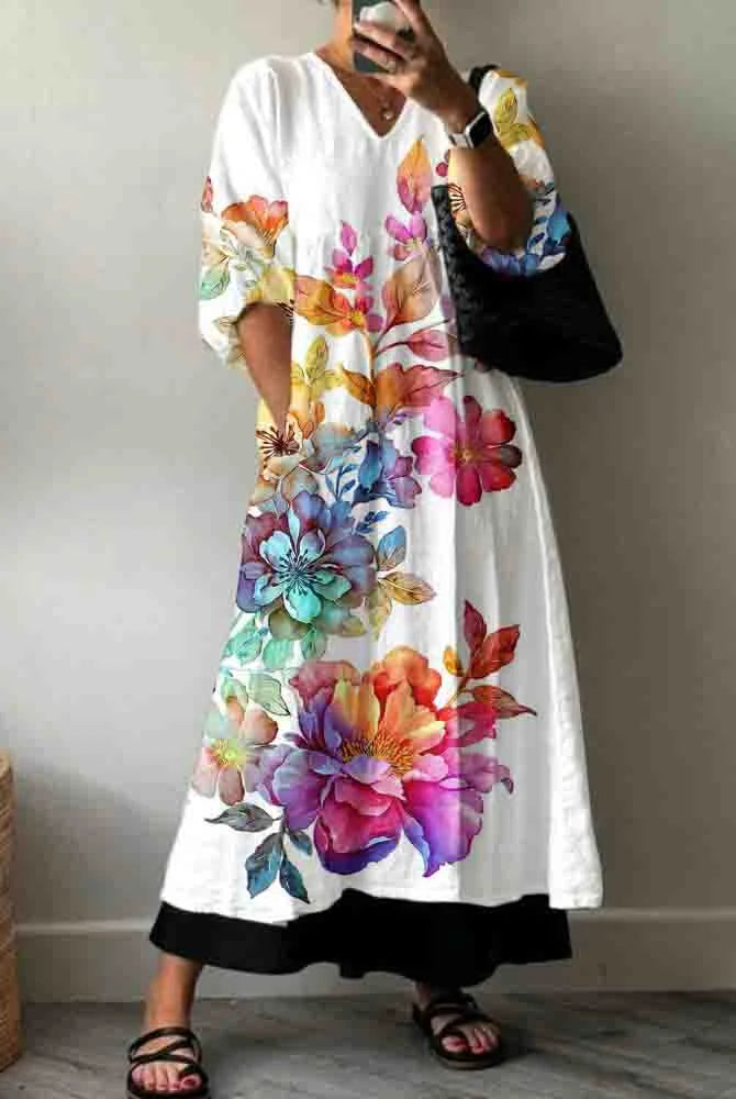 Isadora | Elegant Printed Dress Sofia