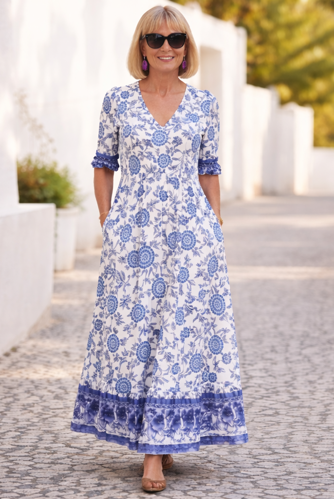 Ainsley | Elegant Floral Dress with a Breezy Vibe