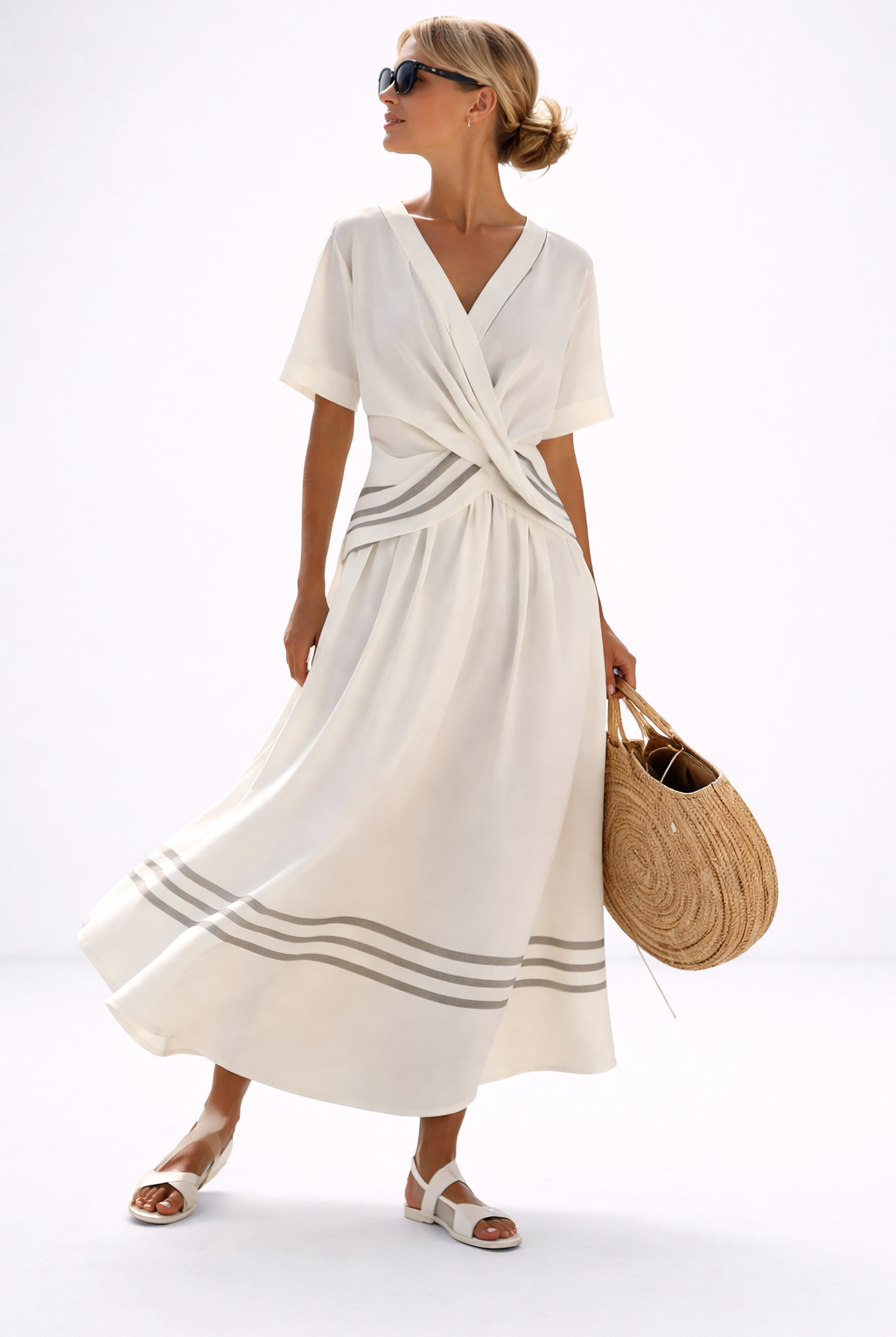 Lou | Elegant Striped Maxi Dress