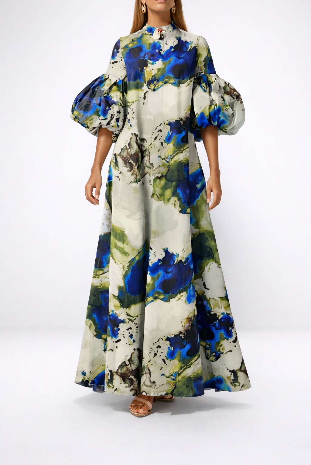 Sequoia | Elegant Watercolor Maxi Dress