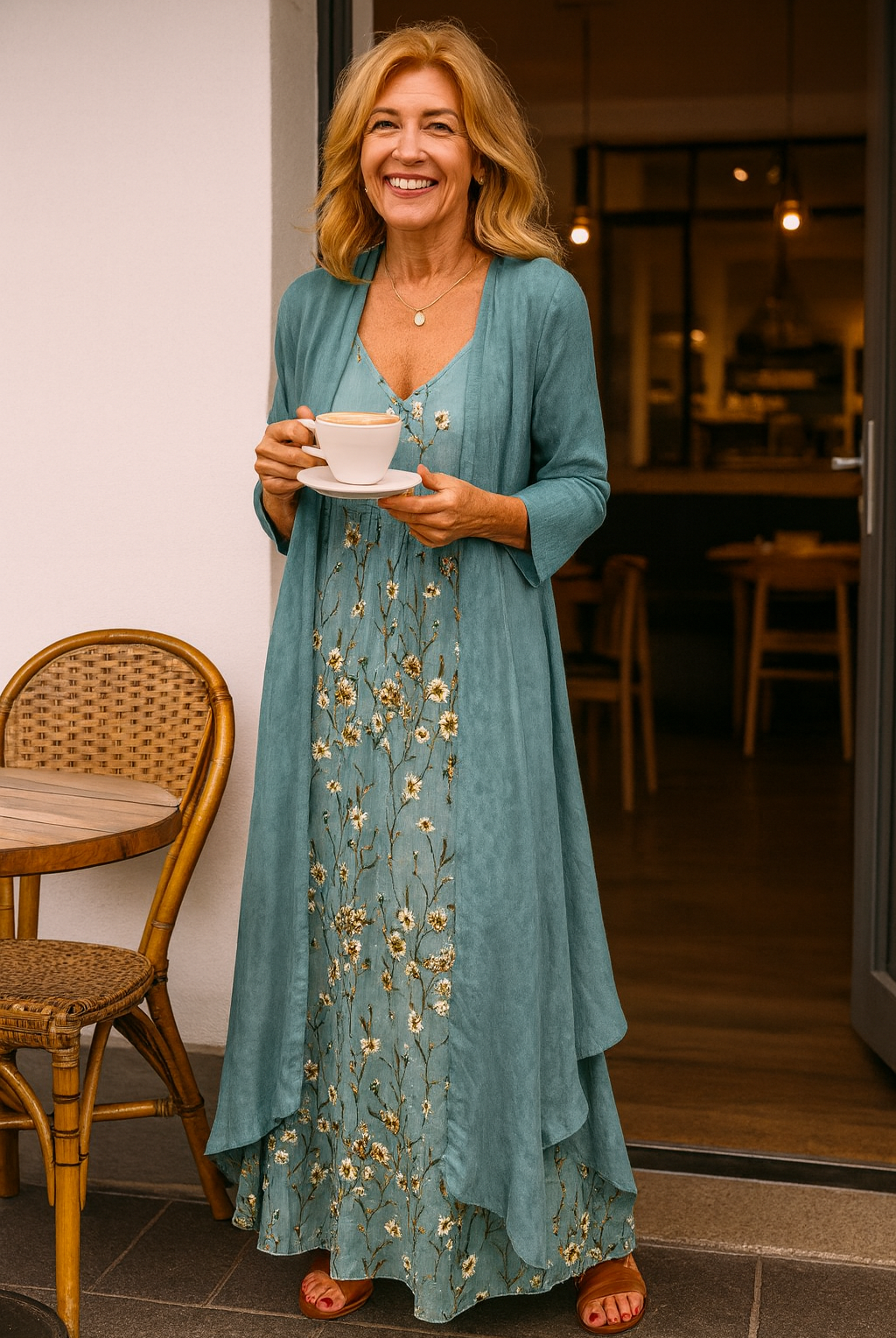 Trudie | Elegant Two-Piece Maxi Set – Effortless Style, All-Day Comfort