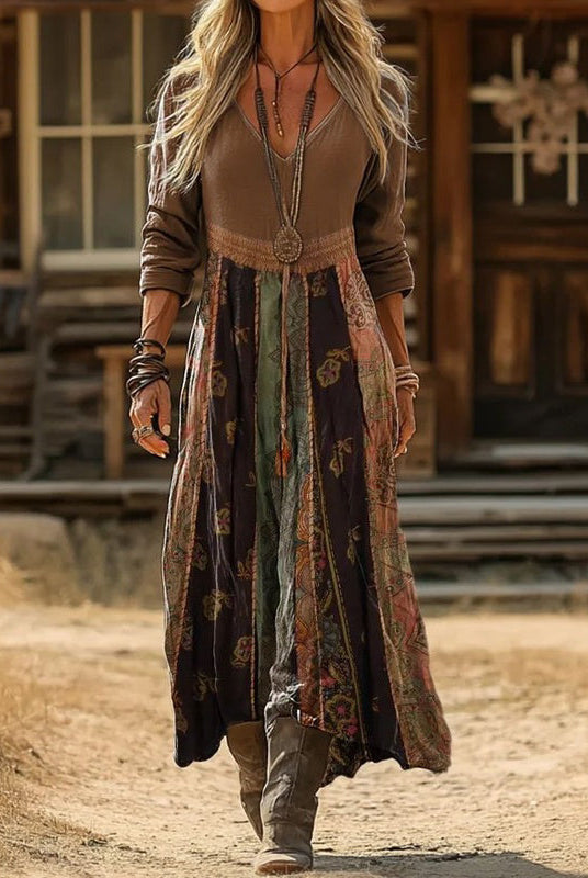 Nancy | Vintage-Inspired Long Sleeve Casual Dress