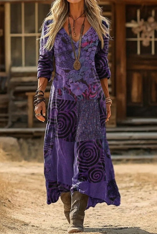 Zendaya | Vintage-Inspired Long Sleeve Casual Dress