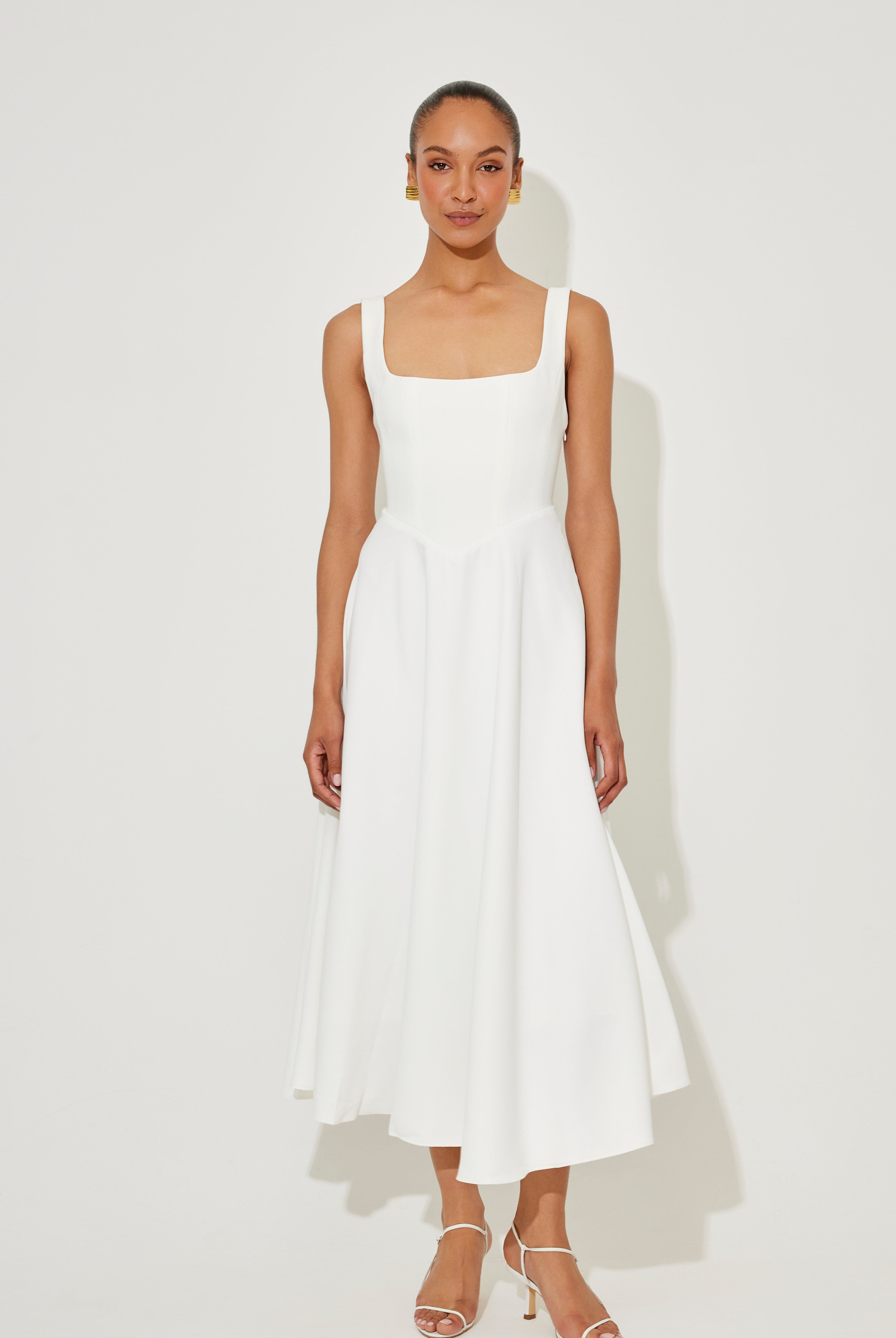 Castille | Elegant Midi Flow Dress