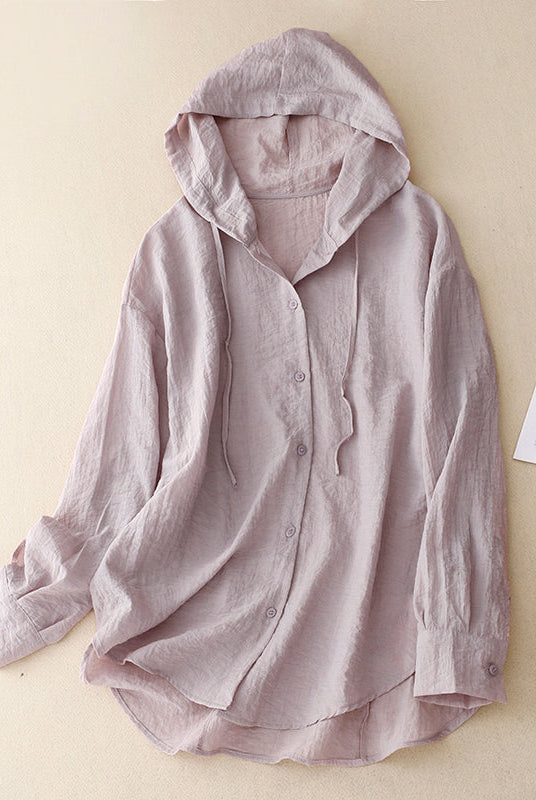 Kiana | Lightweight Hoodie with Buttons