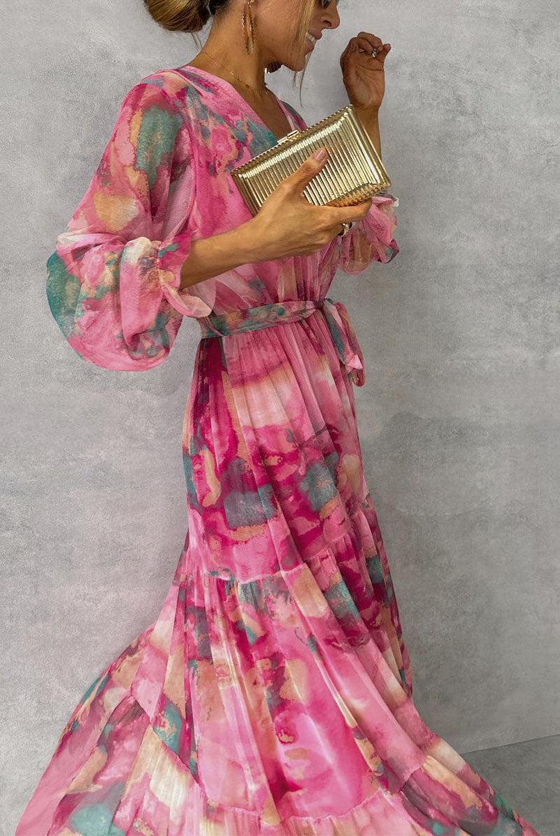 Rachel | Wrap Dress with Floral Print