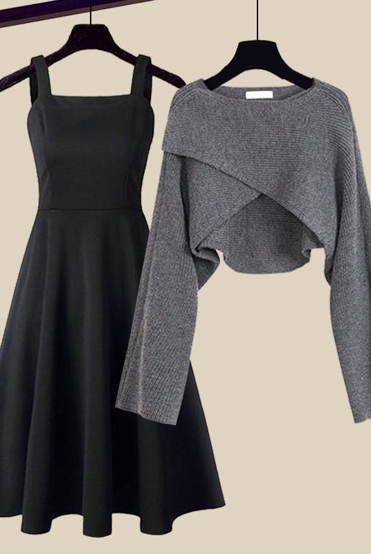 Darlene | The 2-in-1 Knit Dress Set