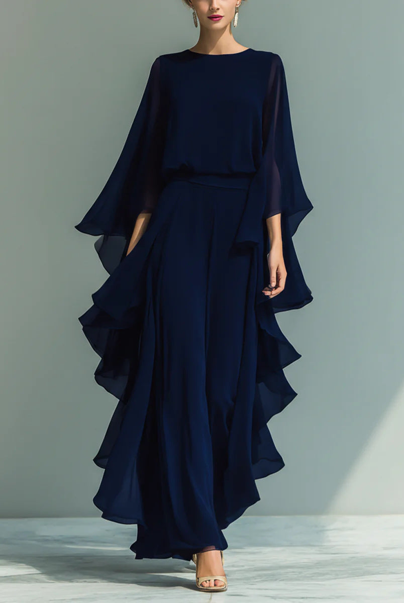 Emelia | Elegant Flowing Evening Jumpsuit