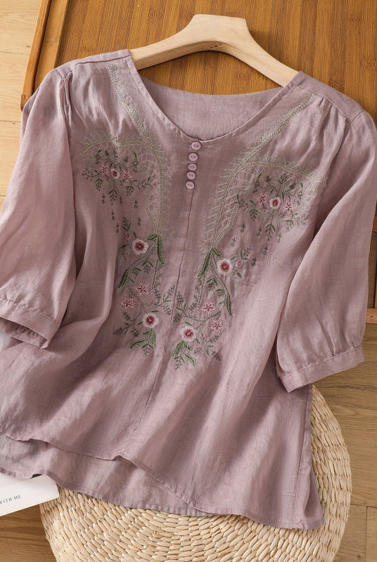 Janel | Floral Relaxed Blouse