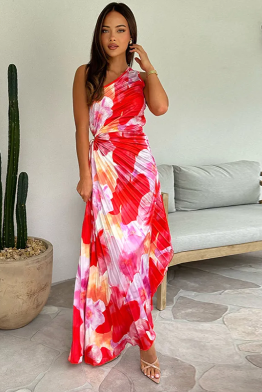 Trinity | Vibrant Tropical Evening Dress