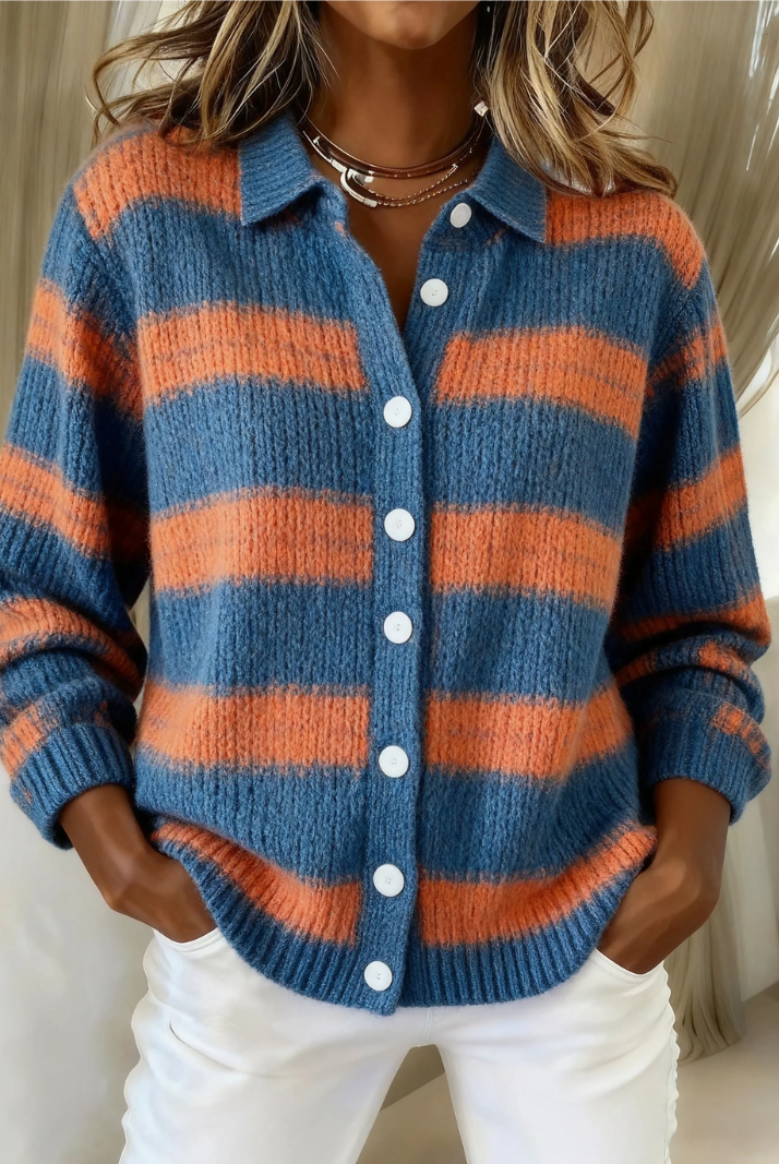 Juniper | Striped Hoodie Blouse