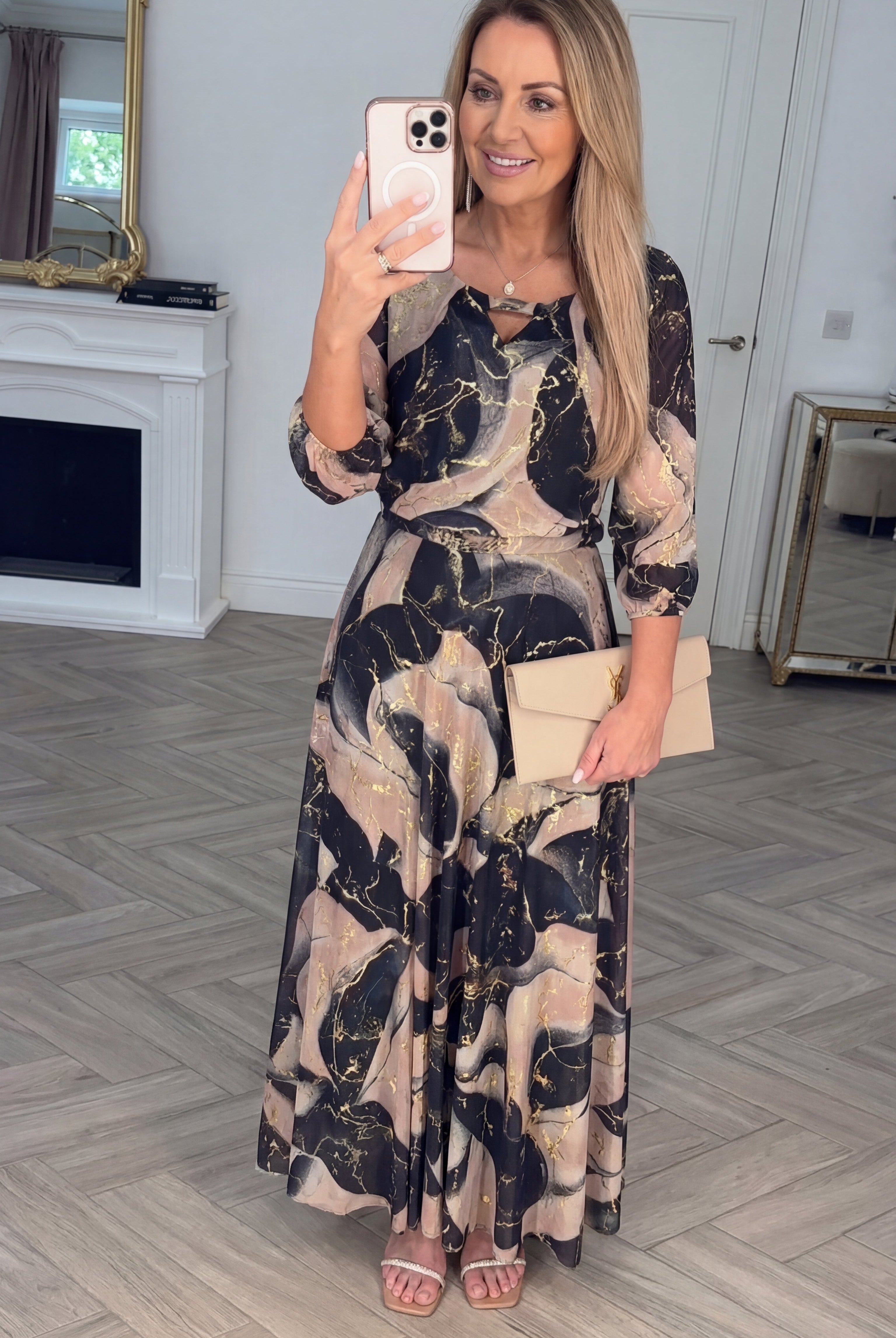 Cerelia | Line Maxi Dress