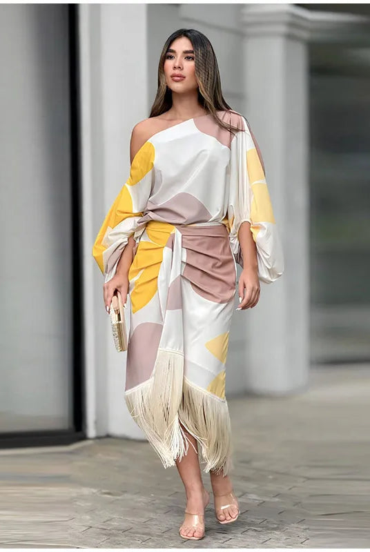 Wrenley | Glamorous and Trendy Summer Set of Skirt and Top