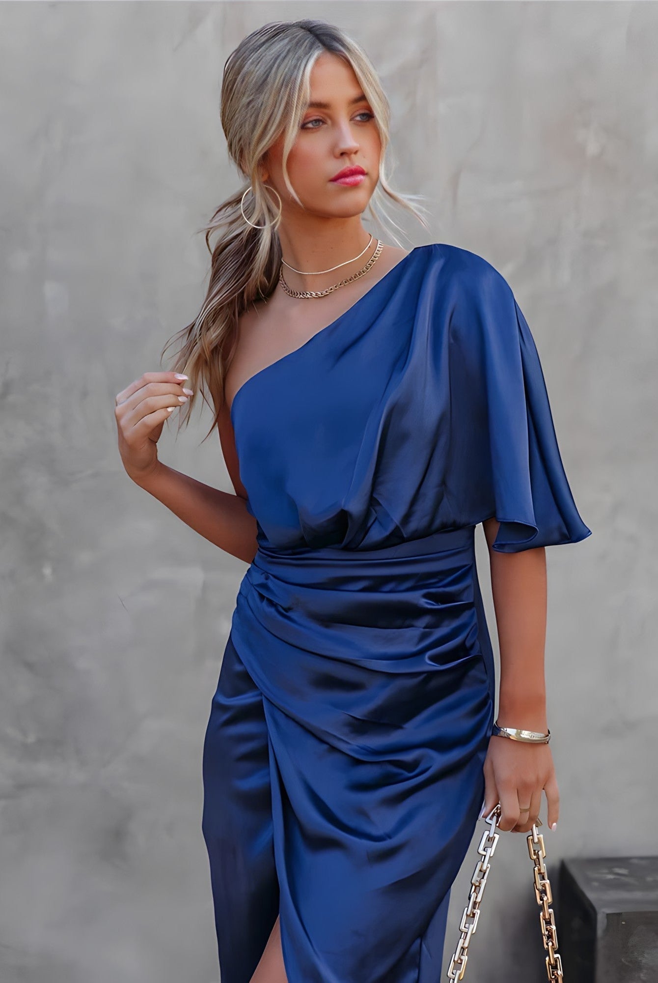 Ally | Elegant Silk Party Dress