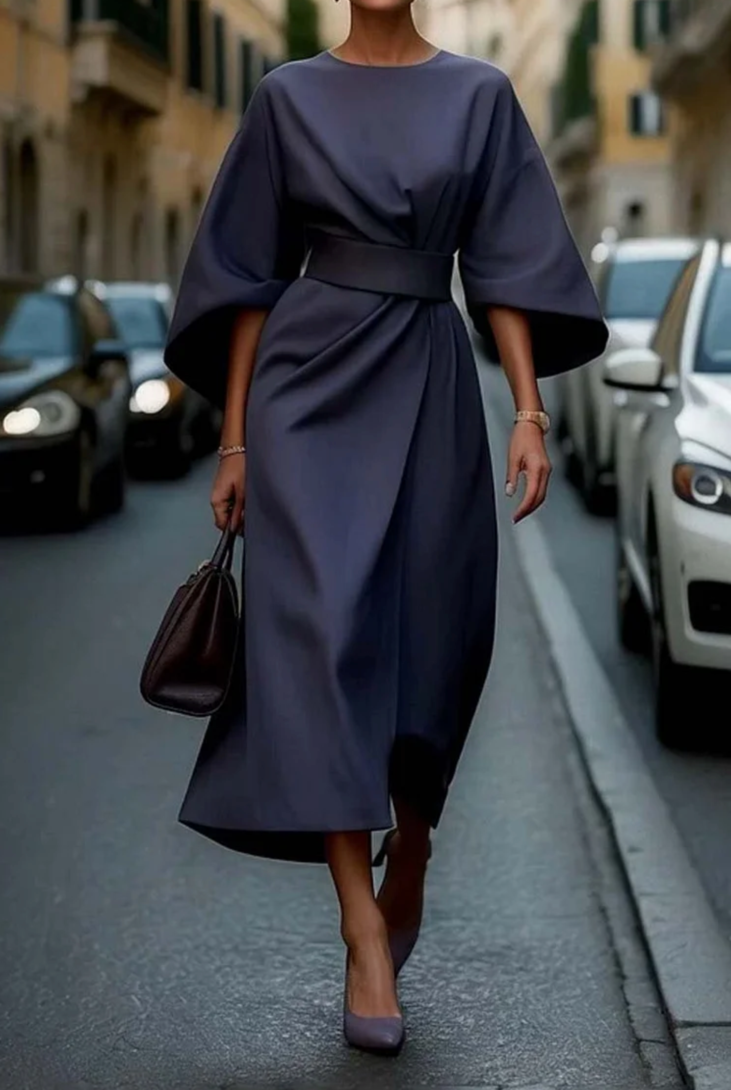 Lenya | Wide Sleeve Dress