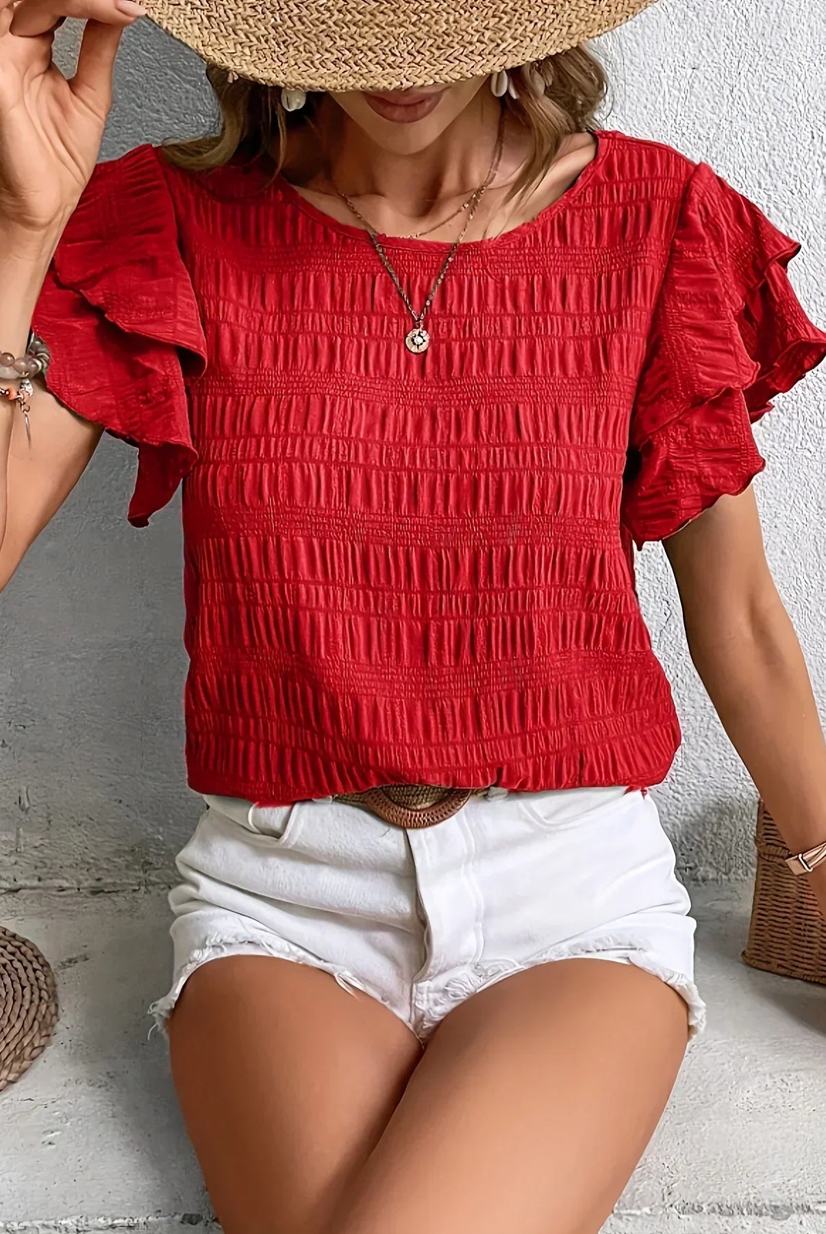 Narcissa | Light & Breezy Blouse with Fun Ruffles