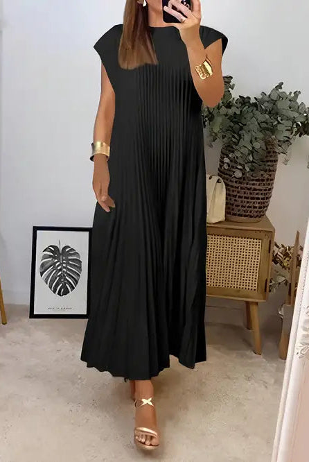 Isabelle | Pleated Midi Dress