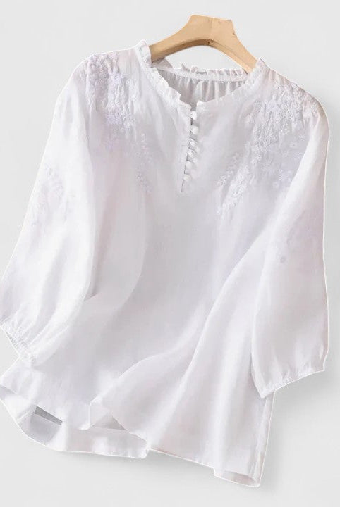 Alexia | Elegant Button-Front Blouse