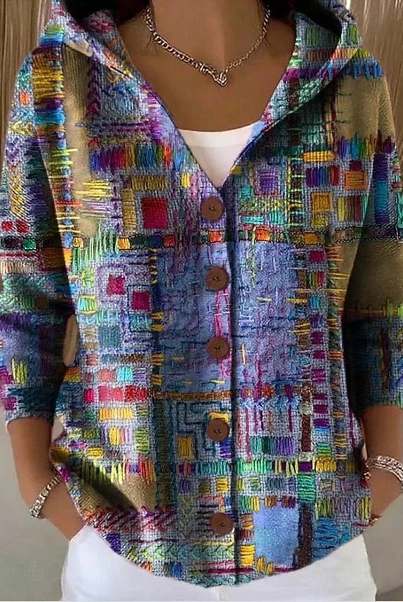 Saiba | Artistic Warm Long Cardigan