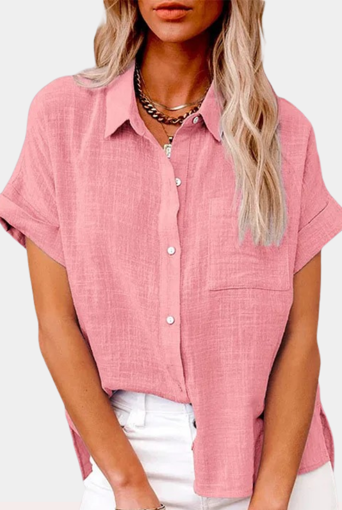 Kyleigh | Lightweight Shirt with Front Pocket