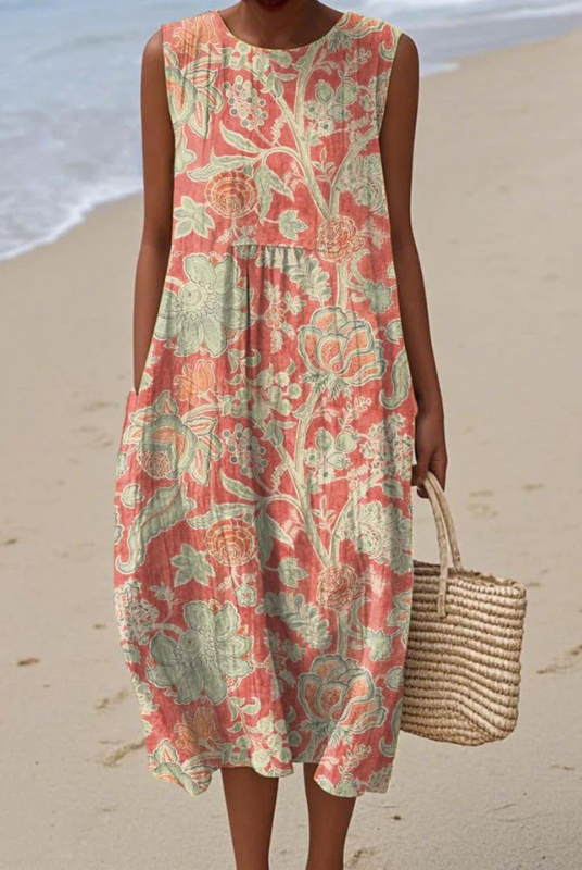 Oralia | Floral Midi Dress