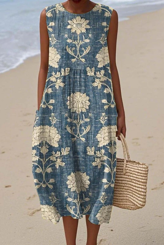 Halsey | Boho Midi Dress