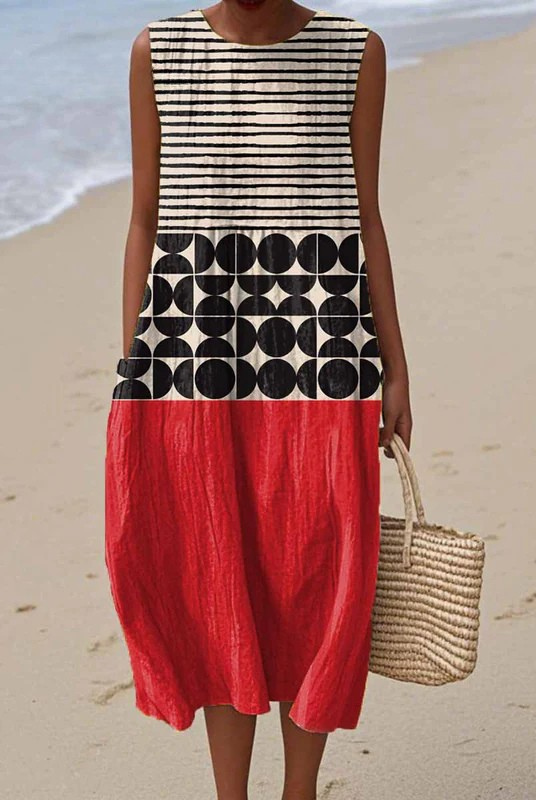Kanya | Colorblock Midi Dress