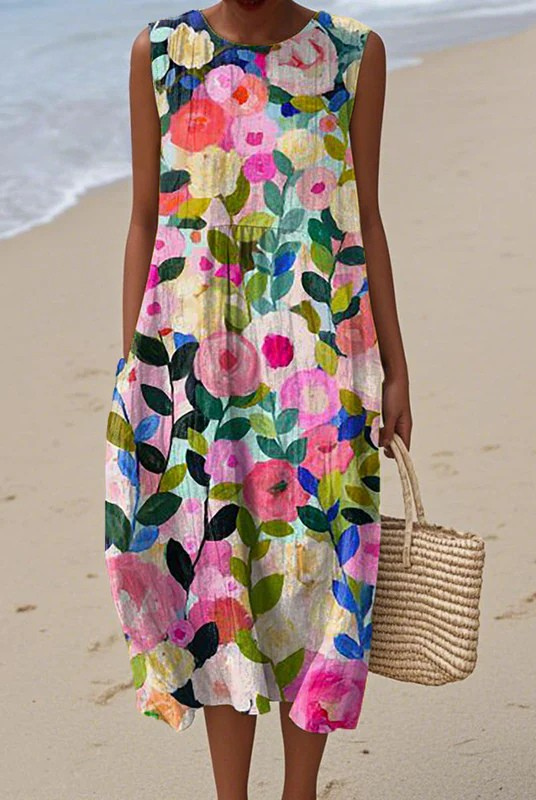 Aretha | Floral Midi Dress
