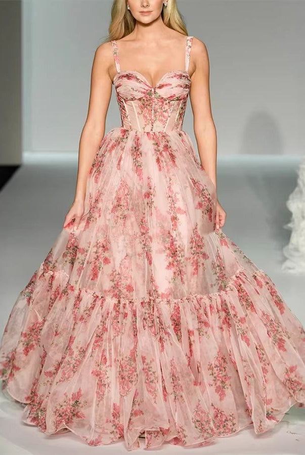 Alanna | Tiered Ruffle Tulle Gown