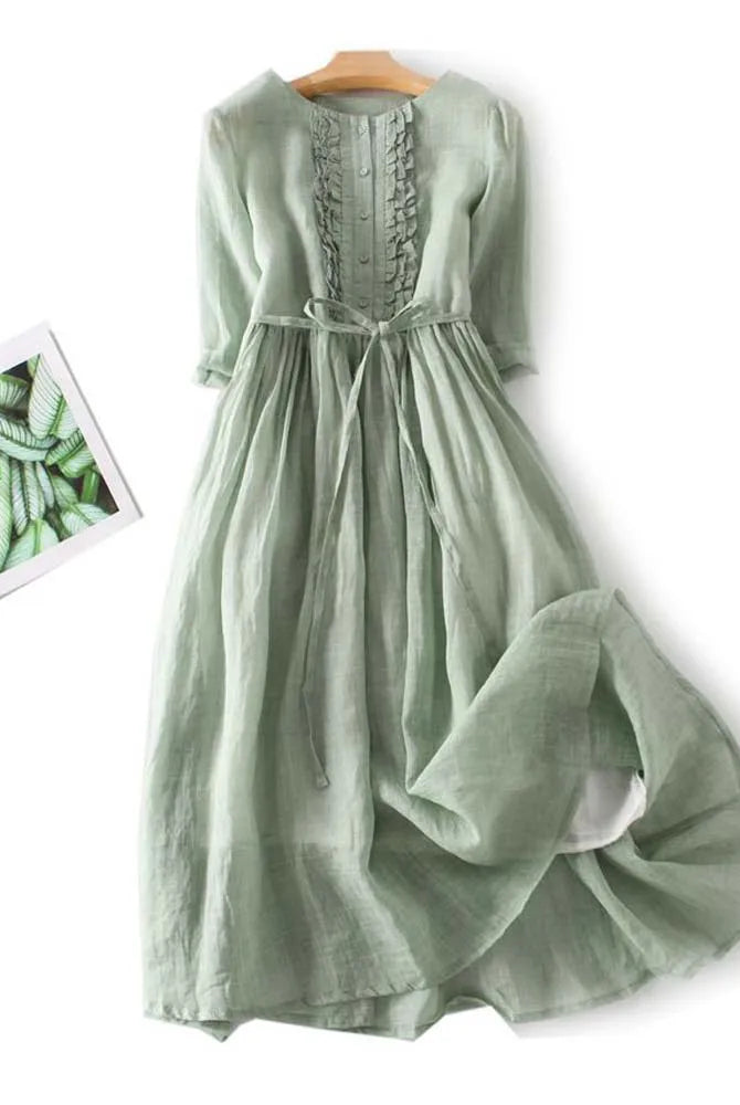 Krystyn | Stylish Linen Dress