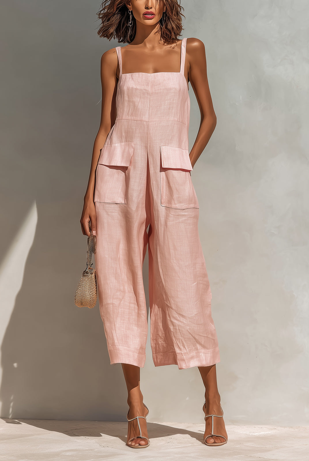 Zaniya | Minimal Linen Jumpsuit