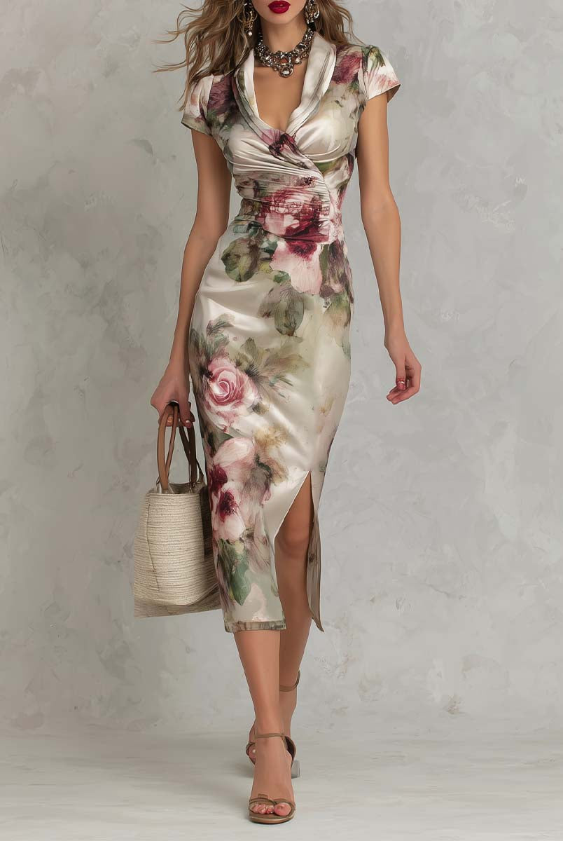 Jolene | Classic Floral Wrap Dress