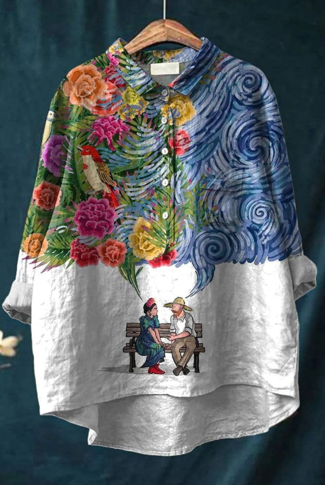 Kylie | Artistic Garden Dream Women's Casual Blouse