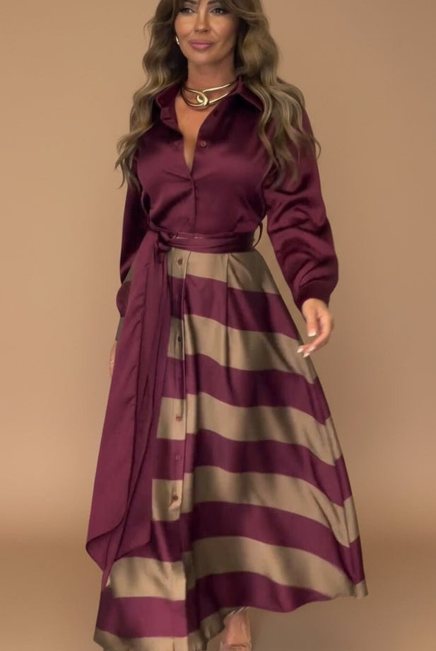 Yvette | Striped Maxi Dress