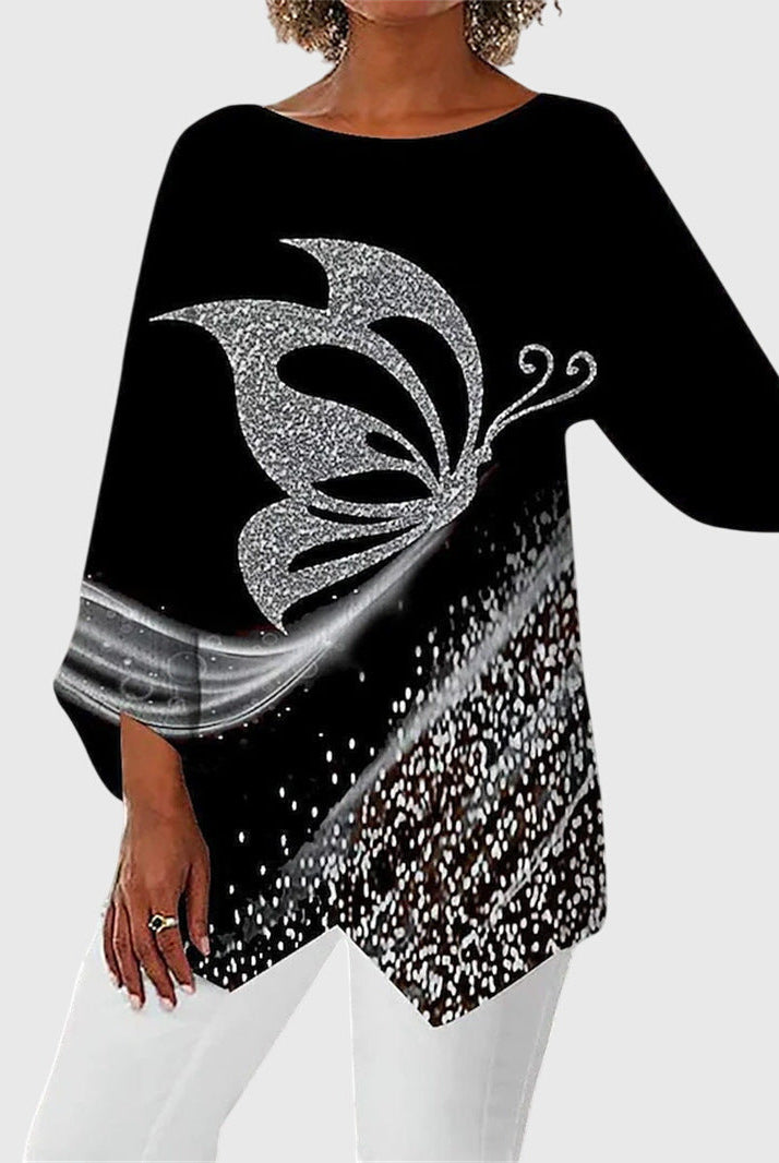 Letty | Elegant Crew Neck Top