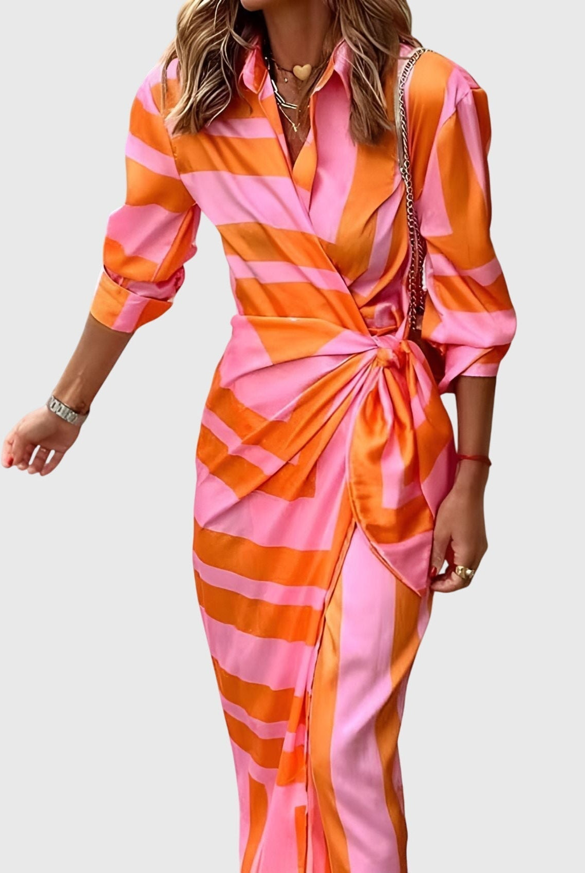Magnolia | Elegant Wrap Dress with Print