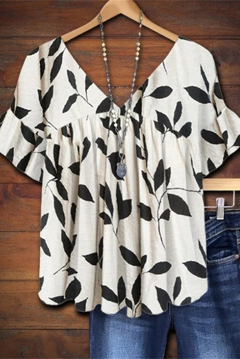 Marni | Ruffled Leaf Top