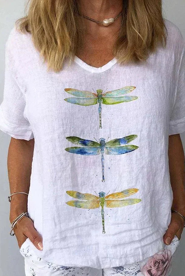 Antonia | Retro V-Neck Top