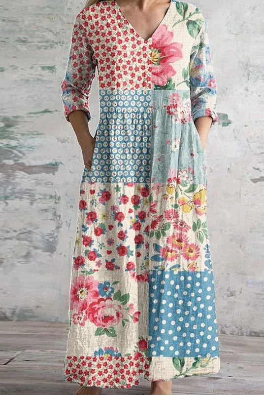 Pandora | Elegant Retro Maxi Dress