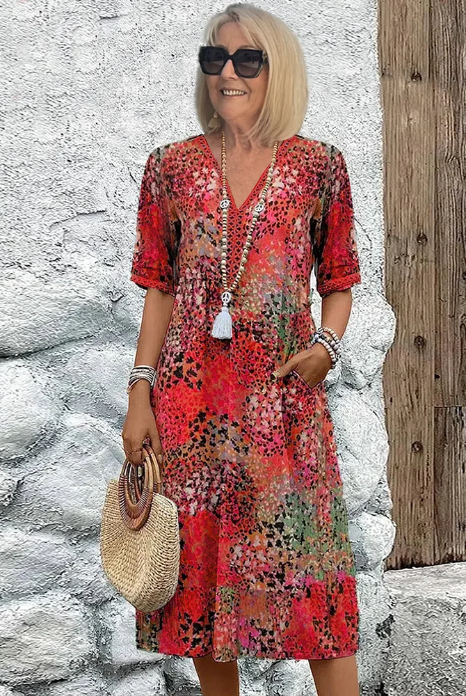 Rozalia | Colorful Midi Dress