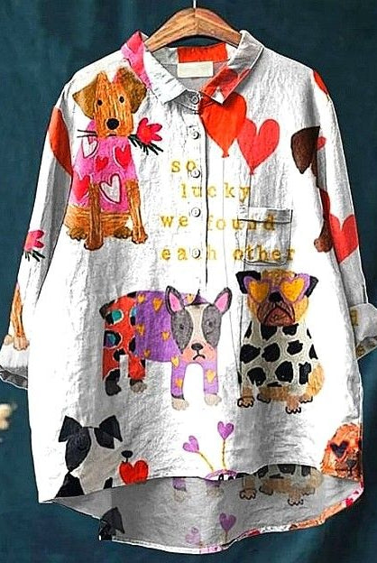 Meagan | Artistic Heart & Pets Casual Blouse