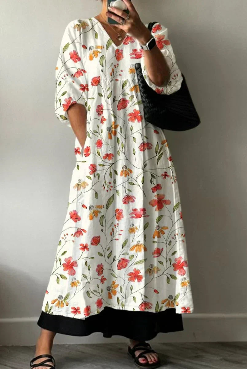 Imogen | Elegant Printed Dress Ana
