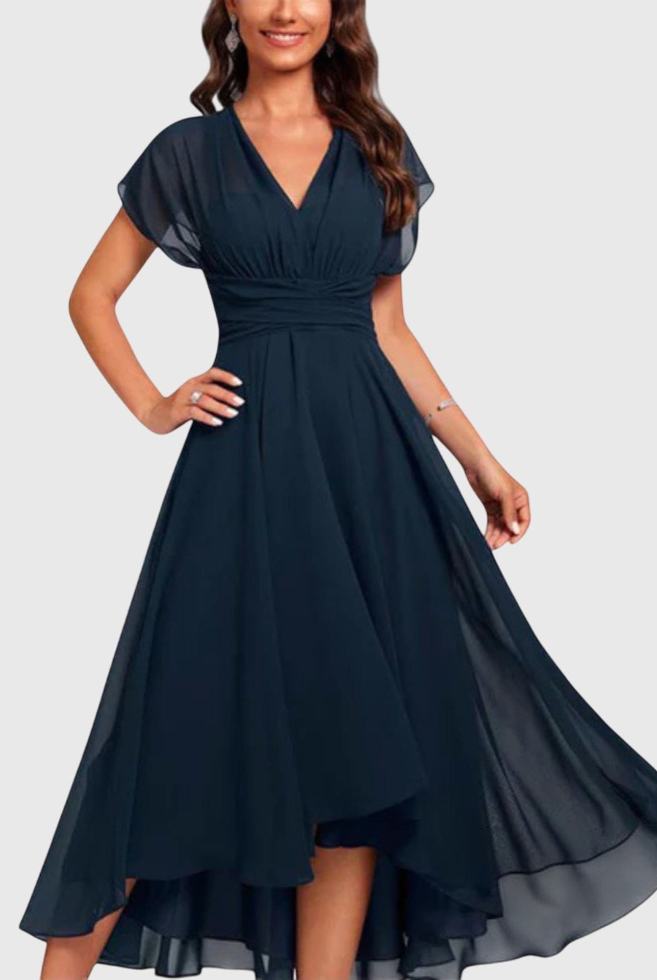 Alianna | V-Neck a-Line Dress