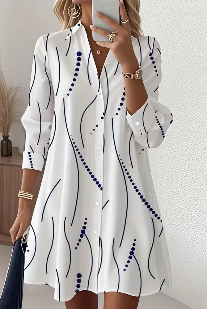 Nina | Wavy Collar Shirt