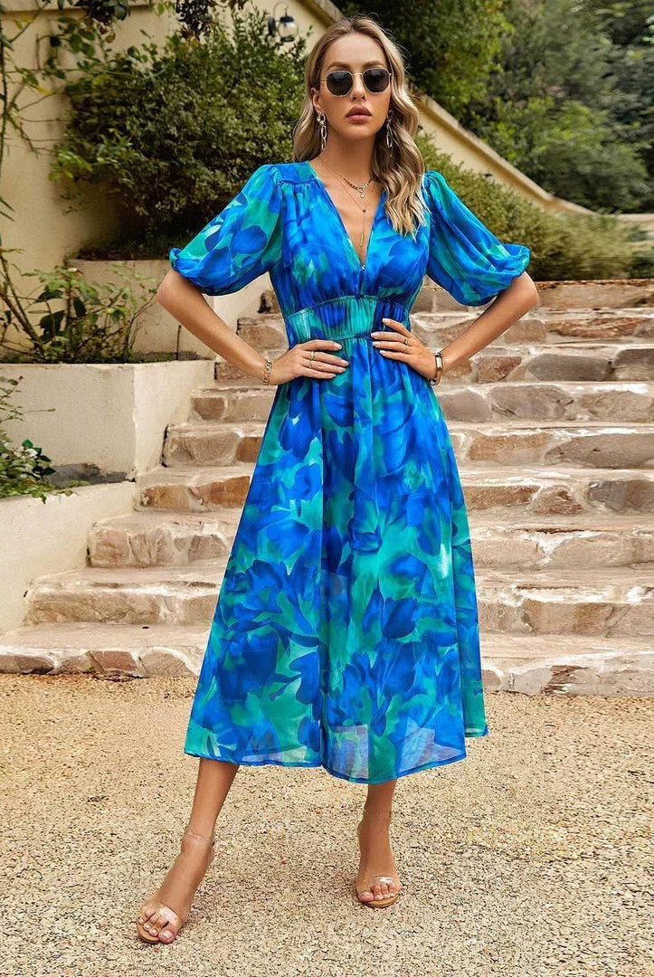 Navya | V-Neck Elegance Dress
