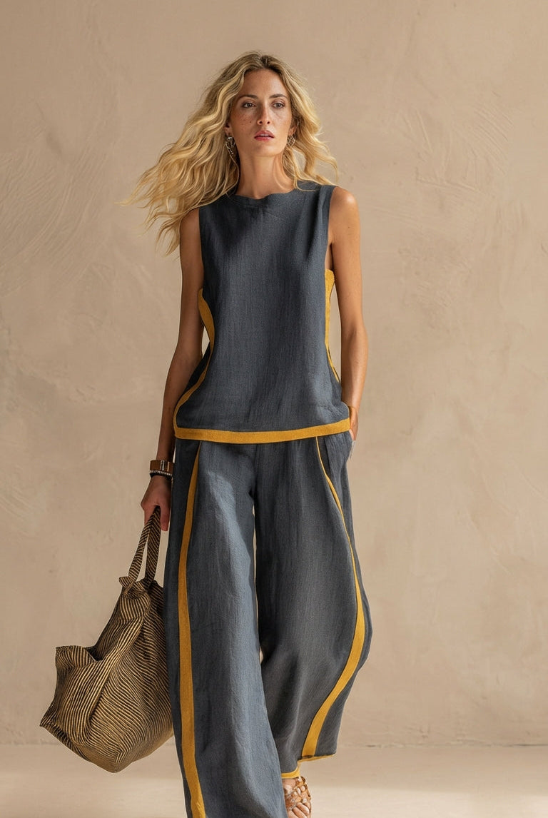 Judy | Linen and Cotton Breezy Two-Piece Set