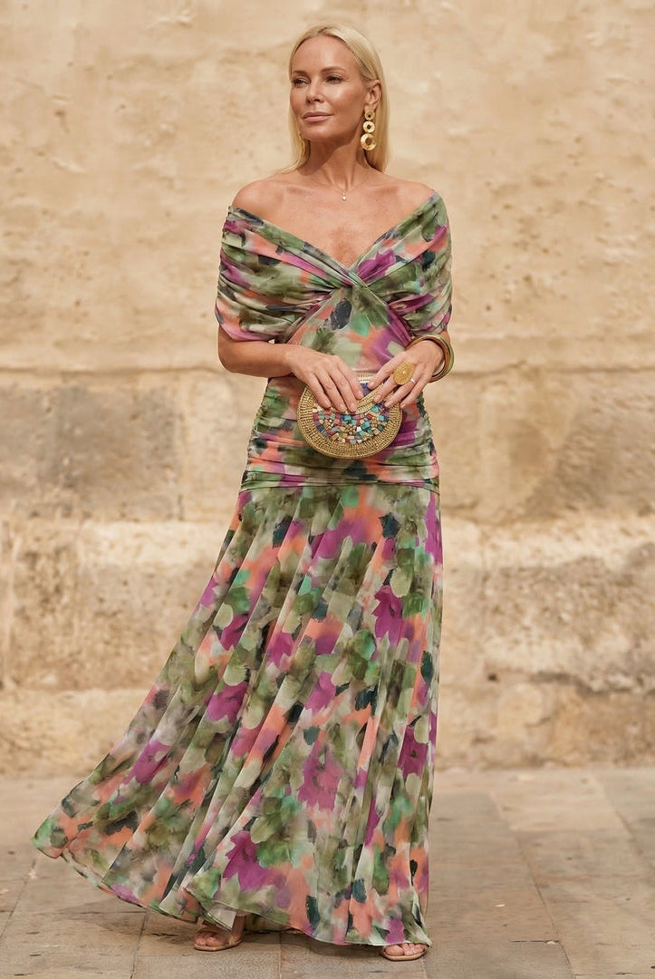 Shifra | Elegant Colorful Dress