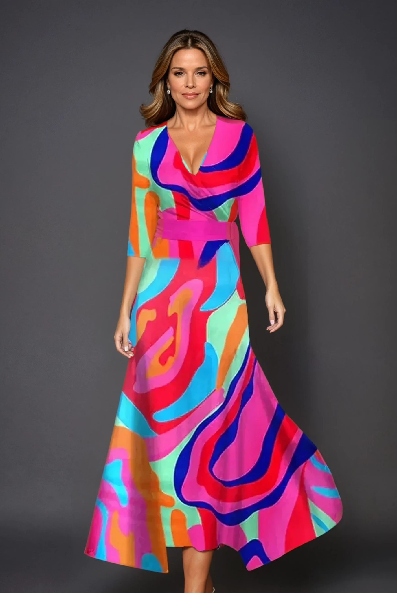 Kalliope | Chic Dress with Floral Print