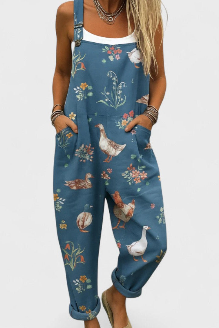 Ilse | Women's Artisan Jumpsuit with Straps